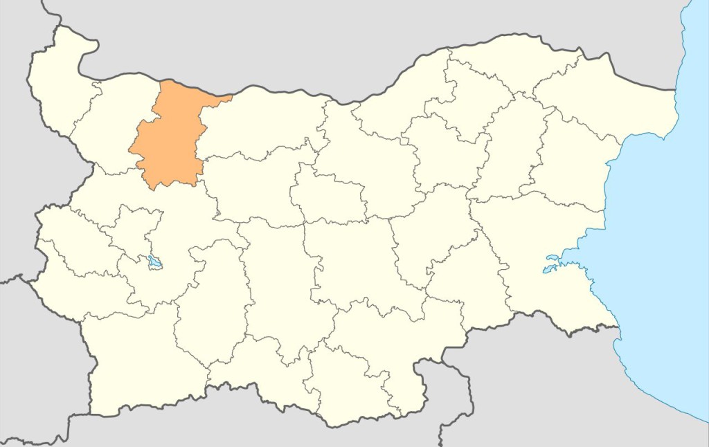 Область Враца на карте Болгарии
